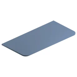 Plan de toilette en mélaminé bleu mat Alba 104,5 cm