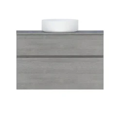 Plan de toilette faible profondeur effet chêne clair L.90 x l.38 x ép.1,8 cm, Calao