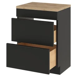 Plan De Travail Buanderie|Plan De Travail Salle De Bains|GoodHome Plan de toilette Hartland L. 60 cm chêne