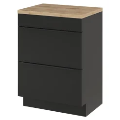 Plan De Travail Buanderie|Plan De Travail Salle De Bains|GoodHome Plan de toilette Hartland L. 60 cm chêne
