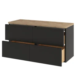 GoodHome Plan de toilette Hartland L. 120 cm chêne