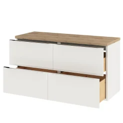 GoodHome Plan de toilette Hartland L. 120 cm chêne