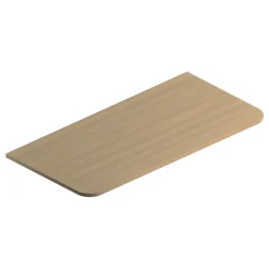 Plan de toilette L.104,5 cm mélaminé effet bois Alba