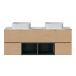 Plan De Travail Buanderie|Plan De Travail Salle De Bains|GoodHome Plan de toilette L.80 x l.45 x ép.2 cm, effet marbre beige, Cadélia