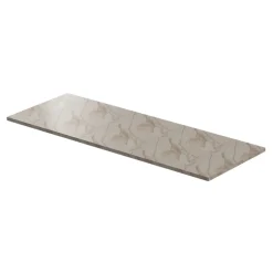 GoodHome Plan de toilette L.120 x l.45 x ép.2 cm effet marbre beige Cadélia