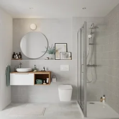 Plan De Travail Buanderie|Plan De Travail Salle De Bains|GoodHome Plan de toilette L.100 x l.45 x ép.18 cm effet chêne Kentia