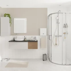Plan De Travail Buanderie|Plan De Travail Salle De Bains|GoodHome Plan de toilette L.120 x l.45 x ép.2 cm effet marbre noir Cadélia
