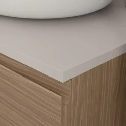 Plan De Travail Buanderie|Plan De Travail Salle De Bains|GoodHome Plan de toilette L.140 x l.45 x ép.1,8 cm beige cachemire Kentia
