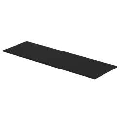 GoodHome Plan de toilette L.140 x l.45 x ép.1,8 cm noir mat Kentia