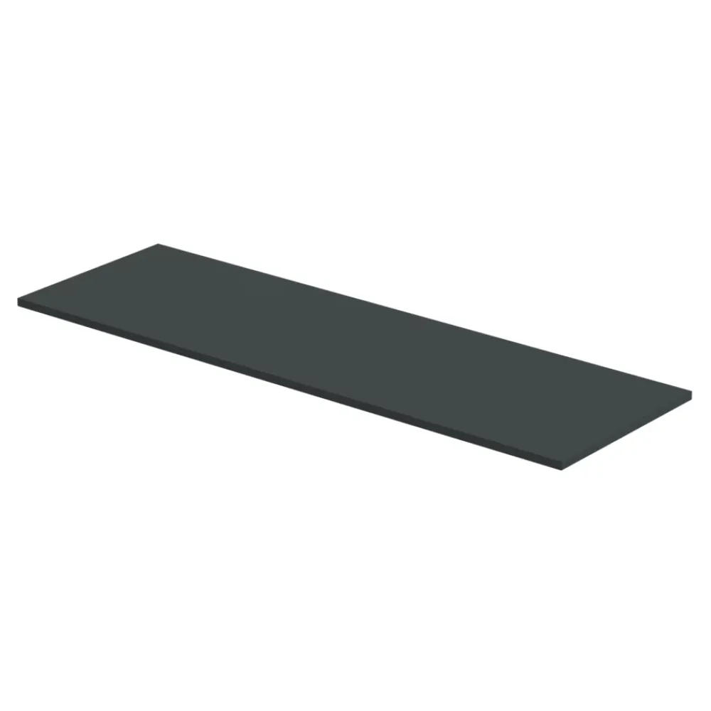 GoodHome Plan de toilette L.140 x l.45 x ép.18 cm vert forêt mat Kentia