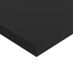 GoodHome Plan de toilette L.100 x l.45 x ép.1,8 cm, noir mat, Kentia