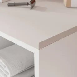 Plan De Travail Buanderie|Plan De Travail Salle De Bains|GoodHome Plan de toilette L.120 x l.45 x ép.1,8 cm beige cachemire Kentia