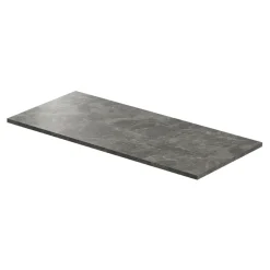 GoodHome Plan de toilette L.100 x l.45 x ép.2 cm effet marbre vert Cadélia