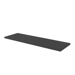 GoodHome Plan de toilette L.140 x l.45 x ép.2 cm effet pierre noire Cadélia
