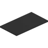 Ipiemme SRL Plan de toilette noir mat L.90 x l.51,5 x ép.2 cm, Pura+