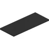Ipiemme SRL Plan de toilette noir mat L.120 x l.51,5 x ép.2 cm, Pura+