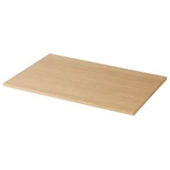 GoodHome Plan de toilette placage chêne L.80 x l.45 x ép.1,8 cm Avela