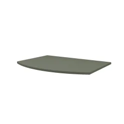 Plan De Travail Buanderie|Plan De Travail Salle De Bains| Plan de toilette pour vasque à poser Vague kaki mat 69,4 cm