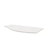 Plan De Travail Salle De Bains|Plan De Travail Buanderie| Plan de toilette pour vasque à poser version droite Vague blanc mat 103,1 cm