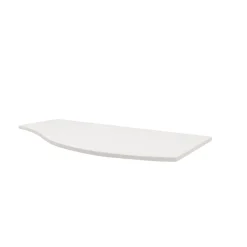 Plan De Travail Salle De Bains|Plan De Travail Buanderie| Plan de toilette pour vasque à poser version droite Vague blanc mat 103,1 cm