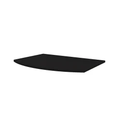 Plan de toilette pour vasque à poser Vague noir mat 69,4 cm