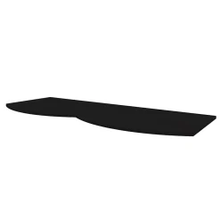 Plan de toilette pour vasque à poser Vague noir mat 137,8 cm