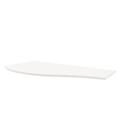 Plan de toilette pour vasque à poser version gauche Vague blanc brillant 103,1 cm