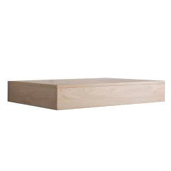 Etagère Salle De Bains|Meuble De Salle De Bains Faible Profondeur|Mob-In Plan de toilette suspendu pour vasque WILL - 60 cm - Ep. 12 cm - Décor Chêne