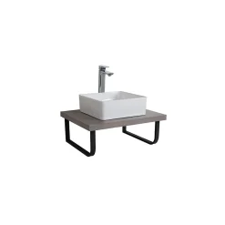 Mob-In Plan de toilette suspendu seul - WILL - 60 cm - Ep. 3,8 cm