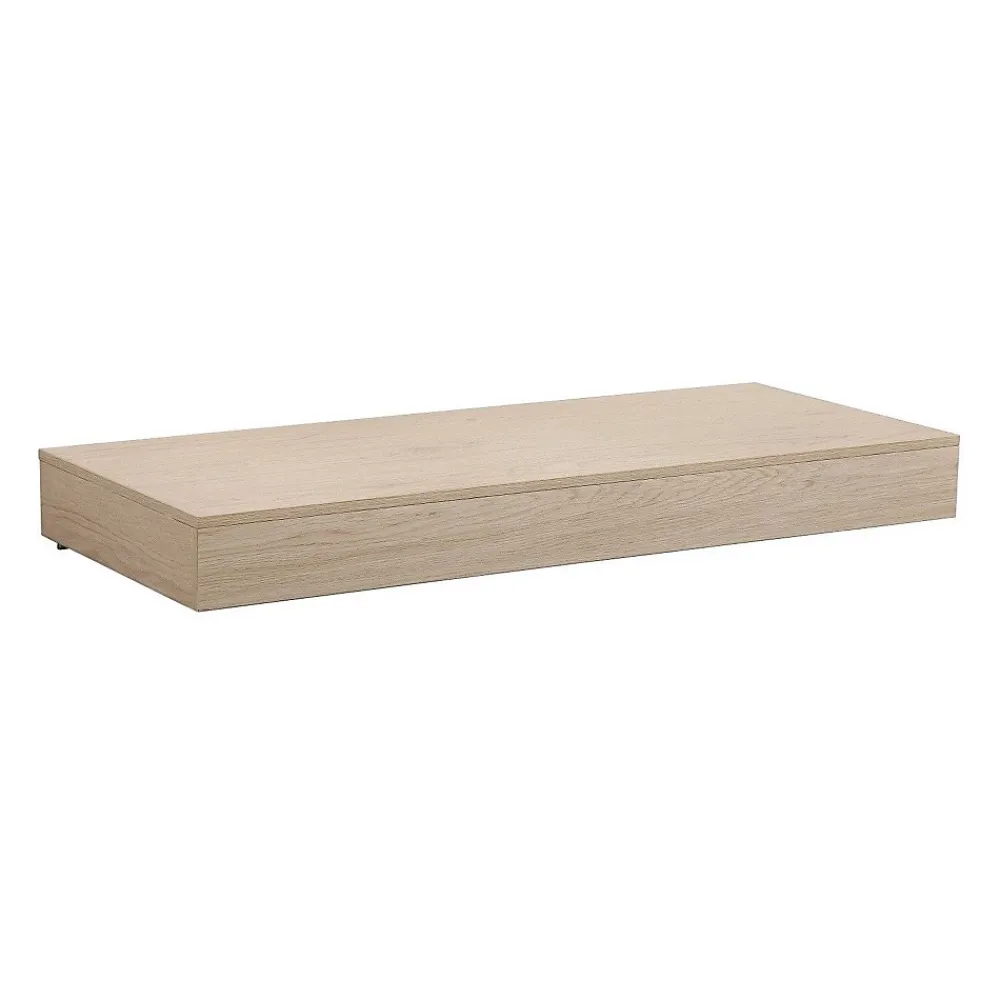 Etagère Salle De Bains|Mob-In Plan de toilette suspendu pour vasque WILL - 120 cm - Ep. 12 cm - Décor Chêne