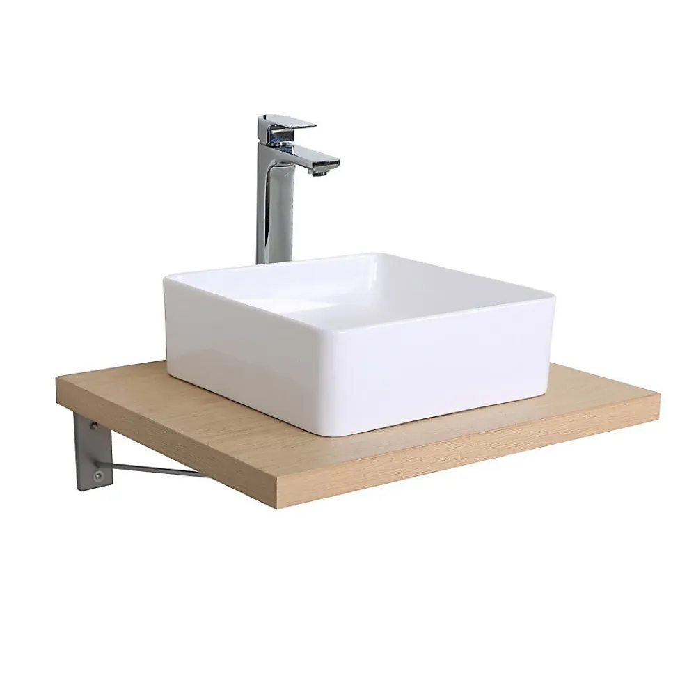 Etagère Salle De Bains|Mob-In Plan de toilette suspendu 60cm WILL avec équerres invisibles