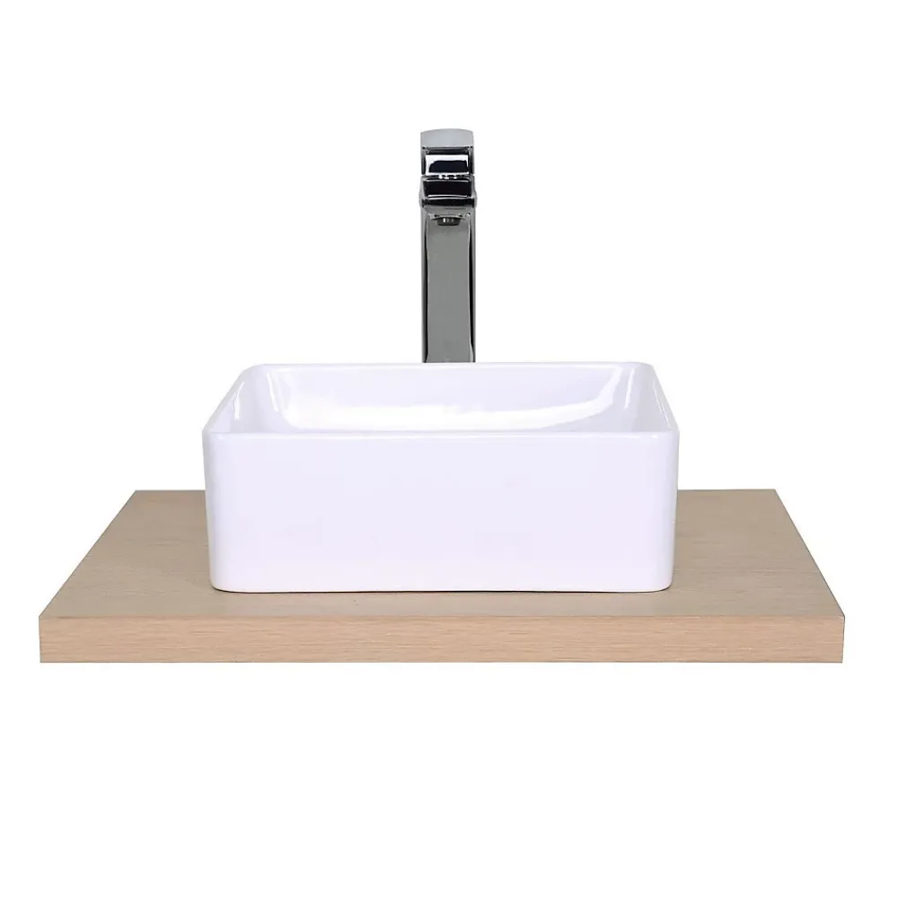 Etagère Salle De Bains|Mob-In Plan de toilette suspendu 60cm WILL avec équerres invisibles