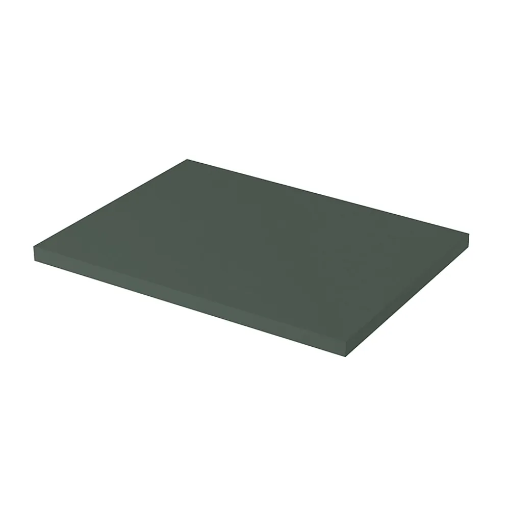 Plan De Travail Buanderie|GoodHome Plan de toilette vert mat L.60,4 x l.45,2 x ép.2,8 cm, Perma