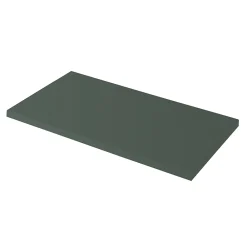 Plan De Travail Buanderie|Plan De Travail Salle De Bains|GoodHome Plan de toilette vert mat L.80,4 x l.45,2 x ép.2,8 cm, Perma