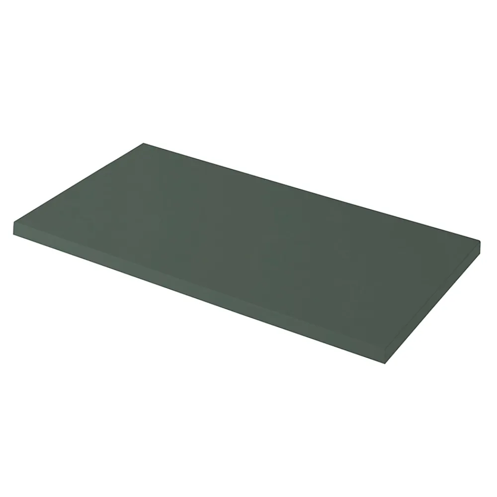 Plan De Travail Buanderie|Plan De Travail Salle De Bains|GoodHome Plan de toilette vert mat L.80,4 x l.45,2 x ép.2,8 cm, Perma