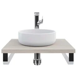 T-Bath Plan de toilette 61x49x3 cm hydrofuge placage frêne naturel