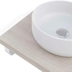 T-Bath Plan de toilette 61x49x3 cm hydrofuge placage frêne naturel