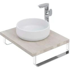 T-Bath Plan de toilette 61x49x3 cm hydrofuge placage frêne naturel