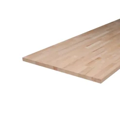 Wood&Sens Plan de travail bois massif Hêtre lamellé collé L.200 X P.65 cm, Ep.36 mm