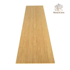 Wood&Sens Plan de travail bois massif Bambou Naturel lamellé collé L.250 x P.65 cm, Ep.26 mm