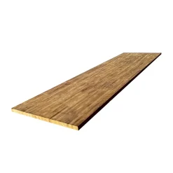 Wood&Sens Plan de travail bois massif Teck lamellé abouté L.250 x P.65 cm, Ep.26 mm