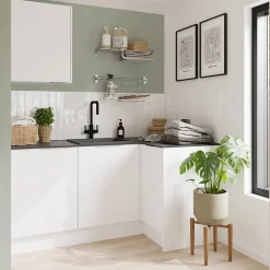 Plan De Travail Buanderie|GoodHome Plan de travail compact aspect marbre gris Nepeta L.300 x l.62 x Ép.1,2 cm