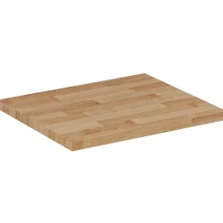 Furnidea Plan de travail en bois chêne massif naturel 50 cm pour meuble de salle de bain