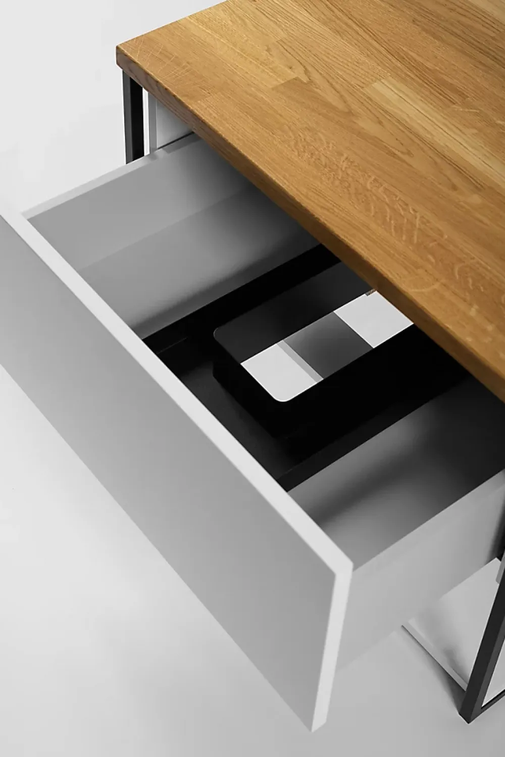 Furnidea Plan de travail en bois chêne massif naturel 50 cm pour meuble de salle de bain