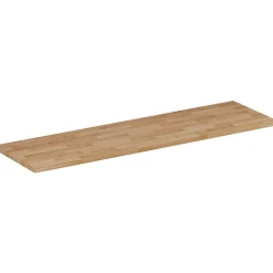 Furnidea Plan de travail en bois chêne massif naturel 160 cm pour meuble de salle de bain