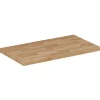 Plan De Travail Salle De Bains|Furnidea Plan de travail en bois chêne massif naturel 80 cm pour meuble de salle de bain