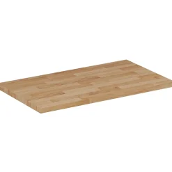 Plan De Travail Salle De Bains|Furnidea Plan de travail en bois chêne massif naturel 80 cm pour meuble de salle de bain