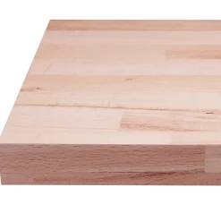 Forestea Plan de travail hêtre massif lamellé collé abouté 2000 x 650 x 38 mm