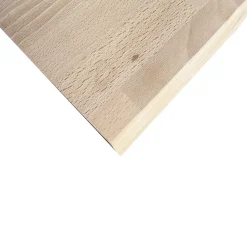 Wood&Sens Plan de travail Hêtre massif bord naturel L.250 x l.65 cm, Ep.36 mm