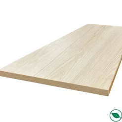 Plan De Travail Buanderie|Forestea Plan de travail ilot central stratifié HPL chêne clair 1600 x 900 x 38 mm